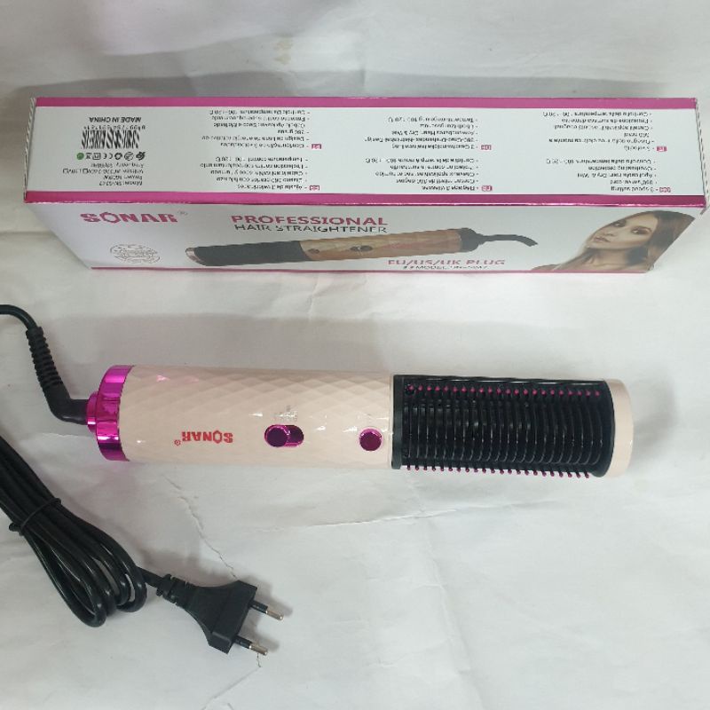 Pengering rambut sisir  hot brush hairdryer sisir blow curly Murah sonar sn5247