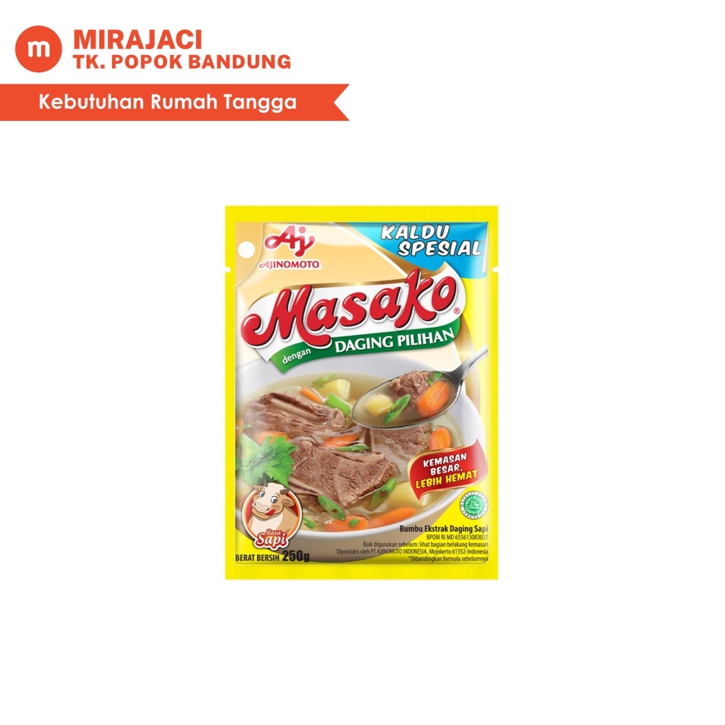 

Masako Sapi 250gr Bumbu Kaldu Penyedap Rasa Sapi murah Bandung