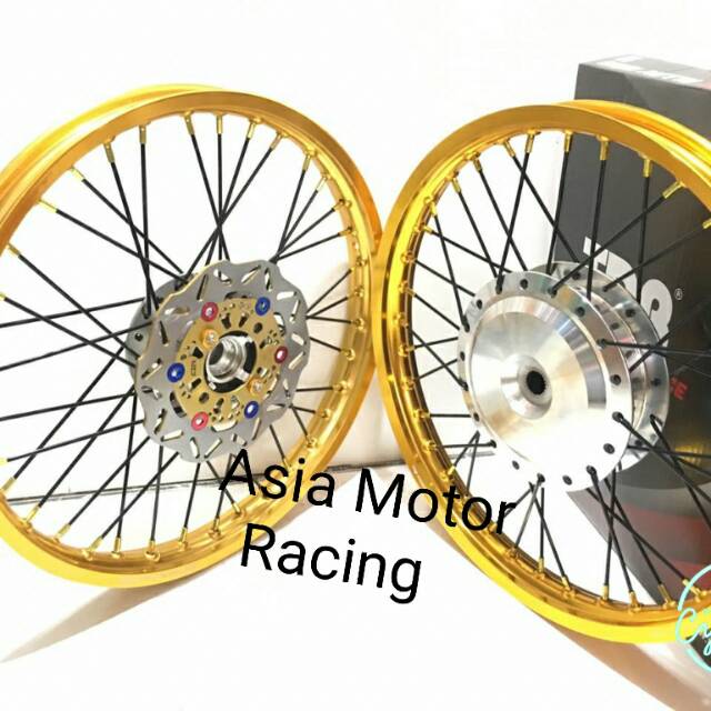 Paketan velg tdr 140-140 ring 17 jari jari tromol cakram disc mio j mio sporty mio karbu fino rakit