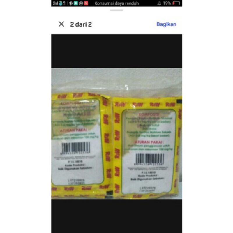 

pemanis buatan merk RW sachet 20g