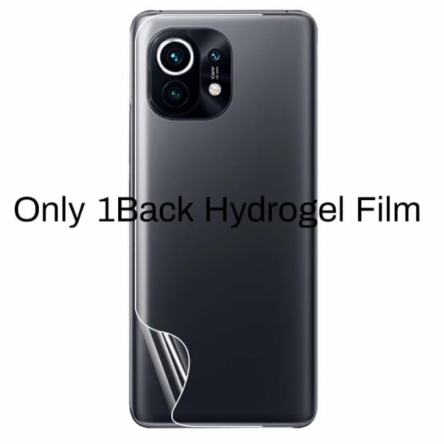 XIAOMI Mi 11 Mi 11 LITE Mi 11 ULTRA ANTI GORES LENTUR HYDROGEL BACK, CLEAR TRANSPARAN GEL BELAKANG PELINDUNG ANTI JAMURAN SKIN GARSKIN PLASTIK