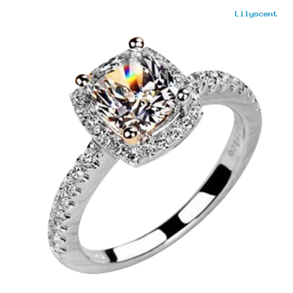 Cincin Jari Cubic Zirconia Inlaid Untuk Wanita