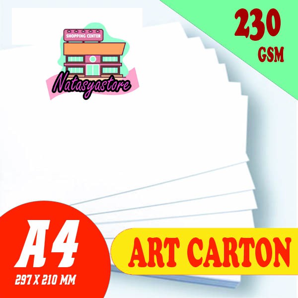 Jual Kertas Art Carton Gsm Ukuran A Shopee Indonesia