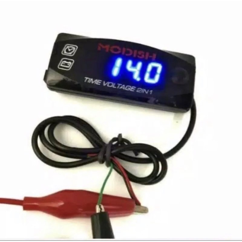 Voltmeter Aki Accu Jam Digital LED Motor vario pcx nmax vixion ninja R15 aerox dll
