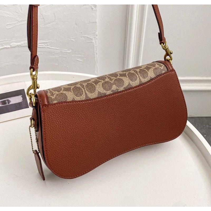 Coach Retro Shoulder Bag In Signature Tan Rust (C0757)