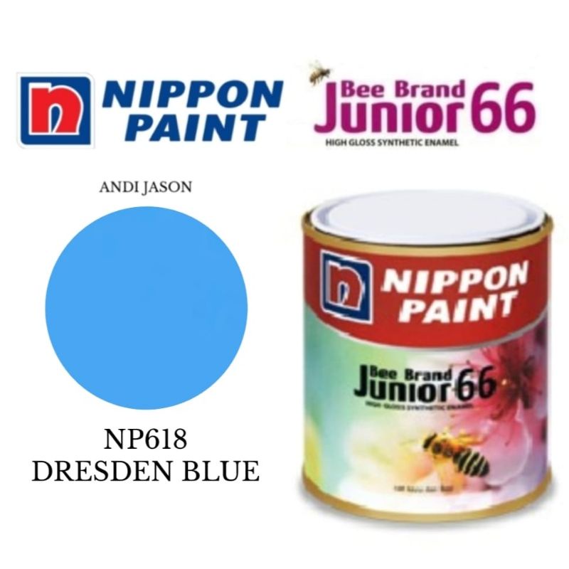 CAT BEE BRAND JUNIOR 66.  0.94 LITER NO NP618 DRESDEN BLUE CAT MINYAK KAYU DAN BESI