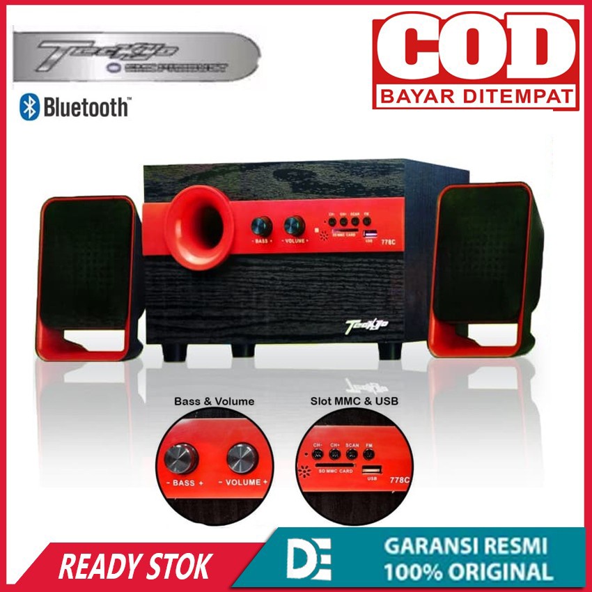 Speaker Blutooth Aktif Teckyo 778C Gmc Multimedia Speaker Full Bass