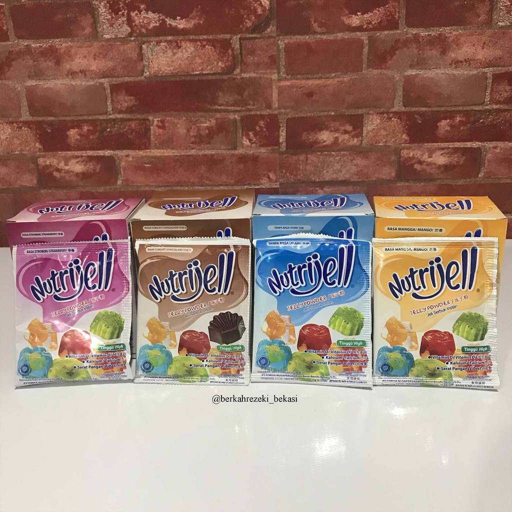

Nutrijell Agar Agar Sachet / Nutrijell Powder Sachet Murah
