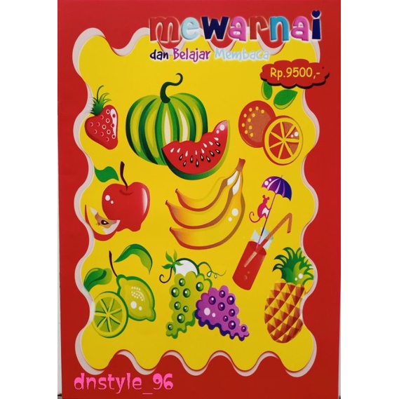 

Buku mewarnai Buah buahan