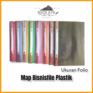 Rex Map Bisnisfile Plastik (1pcs) - Map Bisnis File Folder Plastik Map Acco Snel Hecter Bening Warna