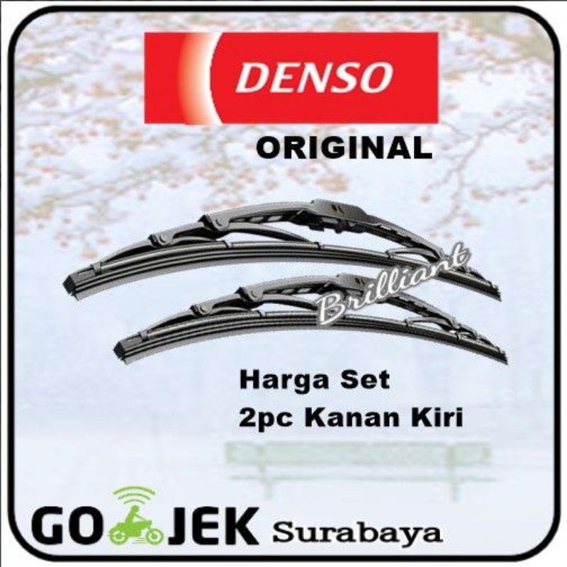 Wiper Kipas Kaca - DENSO Original - Paket Sepaket 2pc Set