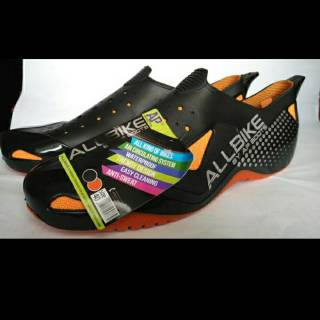  Sepatu  Sepeda  Pria Biker All Bike  Hitam lis Orange 