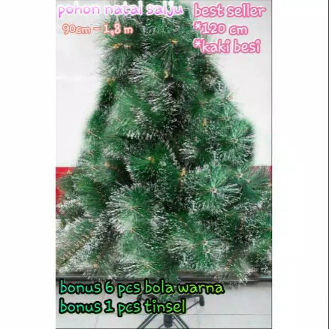 POHON NATAL SALJU LEBAT 4 FEET 120CM/POHON NATAL SALJU LEBAT 4 FEET 120CM BEST SELLER