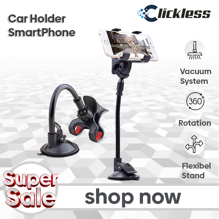 Car Holder Hp - Holder Hp Mobil - Stand Gps Mobil Model Jepit