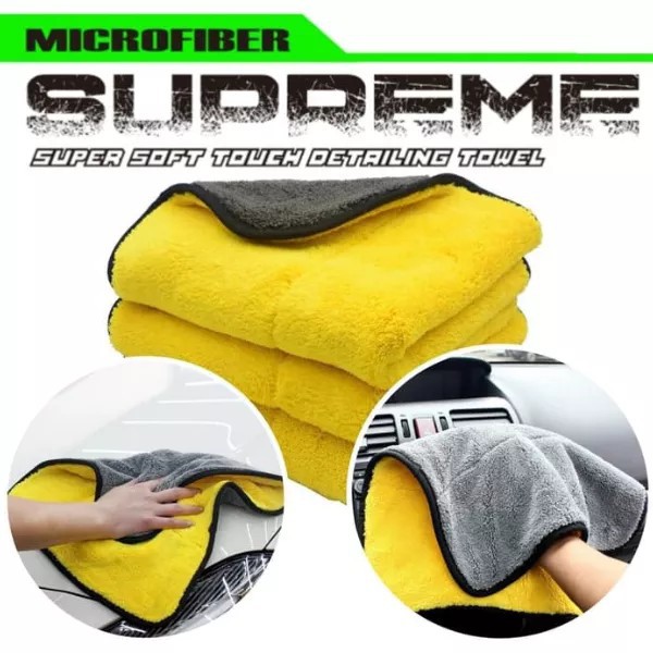 KAIN LAP MICROFIBER 600 GSM 30x30Cm SERBA GUNA DUA SISI WARNA HARGA PABRIK