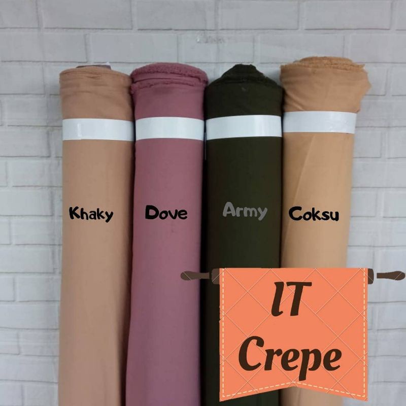 Kain Ity Crepe (Lady Zara) harga per setengah meter