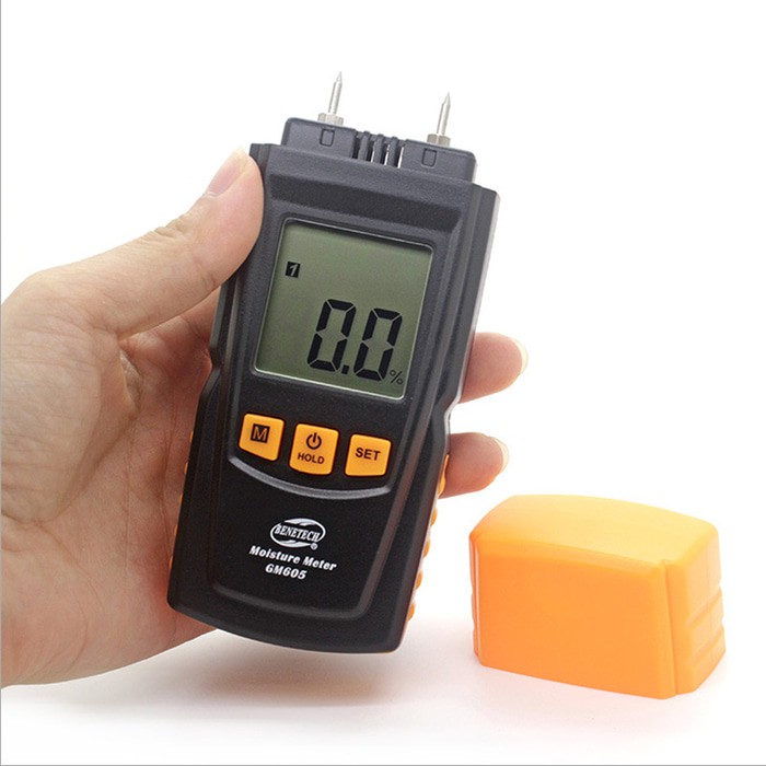 Tool Digital Moisture Meter Pengukur Kelembaban kayu tembok semen bangunan