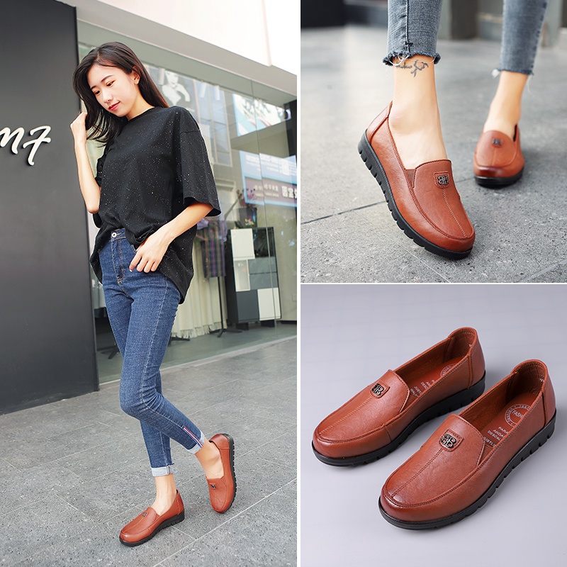 MM92 Sepatu Kerja loafers Wanita Import