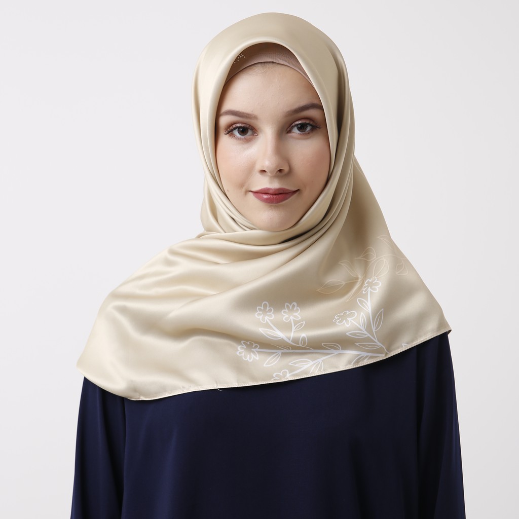  Zoya  Scarf Kerudung  Marella Khaki Shopee Indonesia