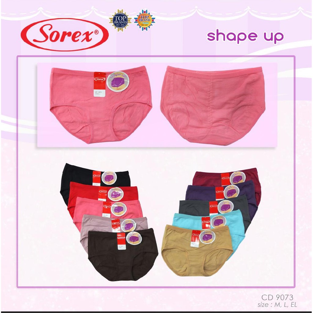 CELANA DALAM 9073 SOREX SHAPE UP / 9073 M , L , EL / XL