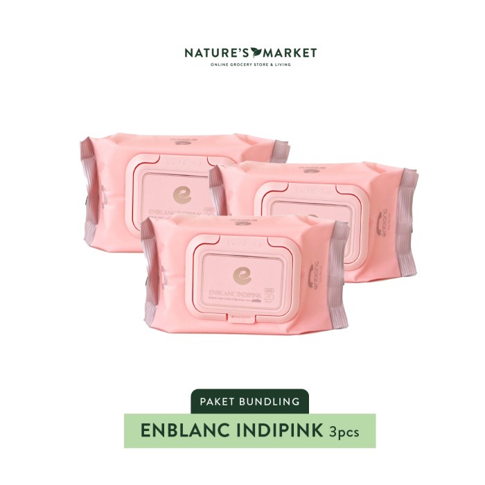 

Paket Enblanc Premium Baby Wipes Indipink 20 Sheets - 3pcs