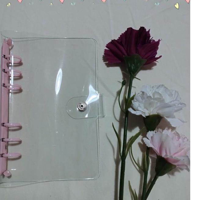 

Muraaaahh.. Binder A5 / A6 Cover PVC Transparan Tebal Jelly Case, Cover Warna, Besi Ring Warna & Polos / Clear Ring 6