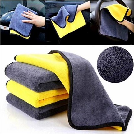 Kain Lap Mobil Microfiber 30cm x 30cm Murah / Kain Lap Mobil 2 Warna Tebal / Lap Microfiber Premium / Lap Kaca Meja Lembut Serap Air / Lap Handuk Mudah Menyerap