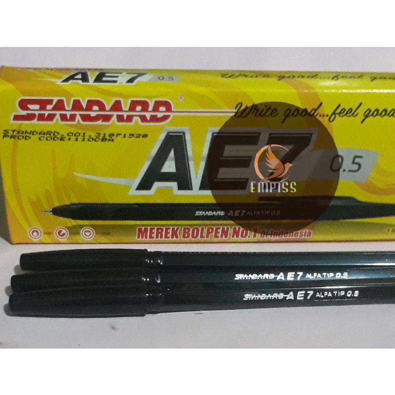 

Pulpen Bolpoin Standard AE7 0.5 warna hitam