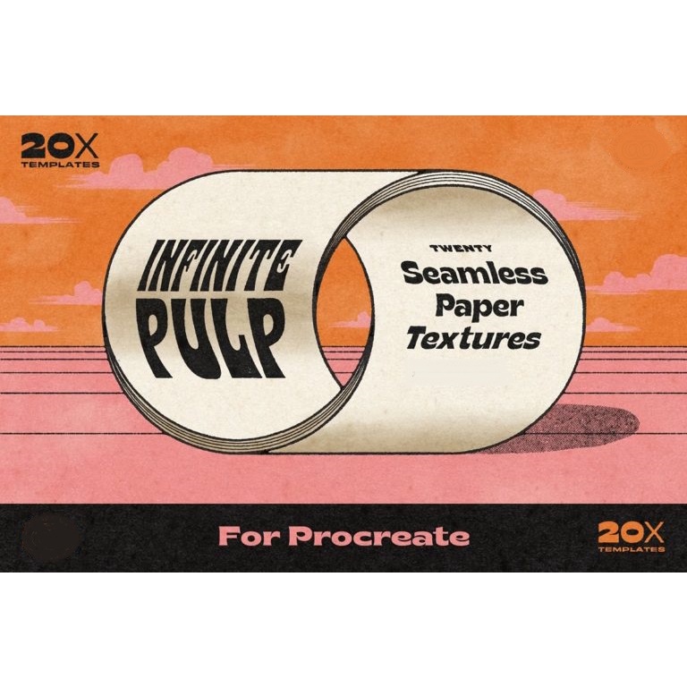 Procreate Brush - Infinite Pulp Paper Texture Canvases for Procreate (High Resolution Canvases)