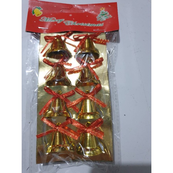 lonceng kerincingan kecil hiasan pohon natal