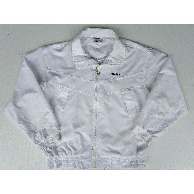 jaket ellesse , jaket vintage ellesse second , jaket putih , jaket winbreaker second, jaket ellesse