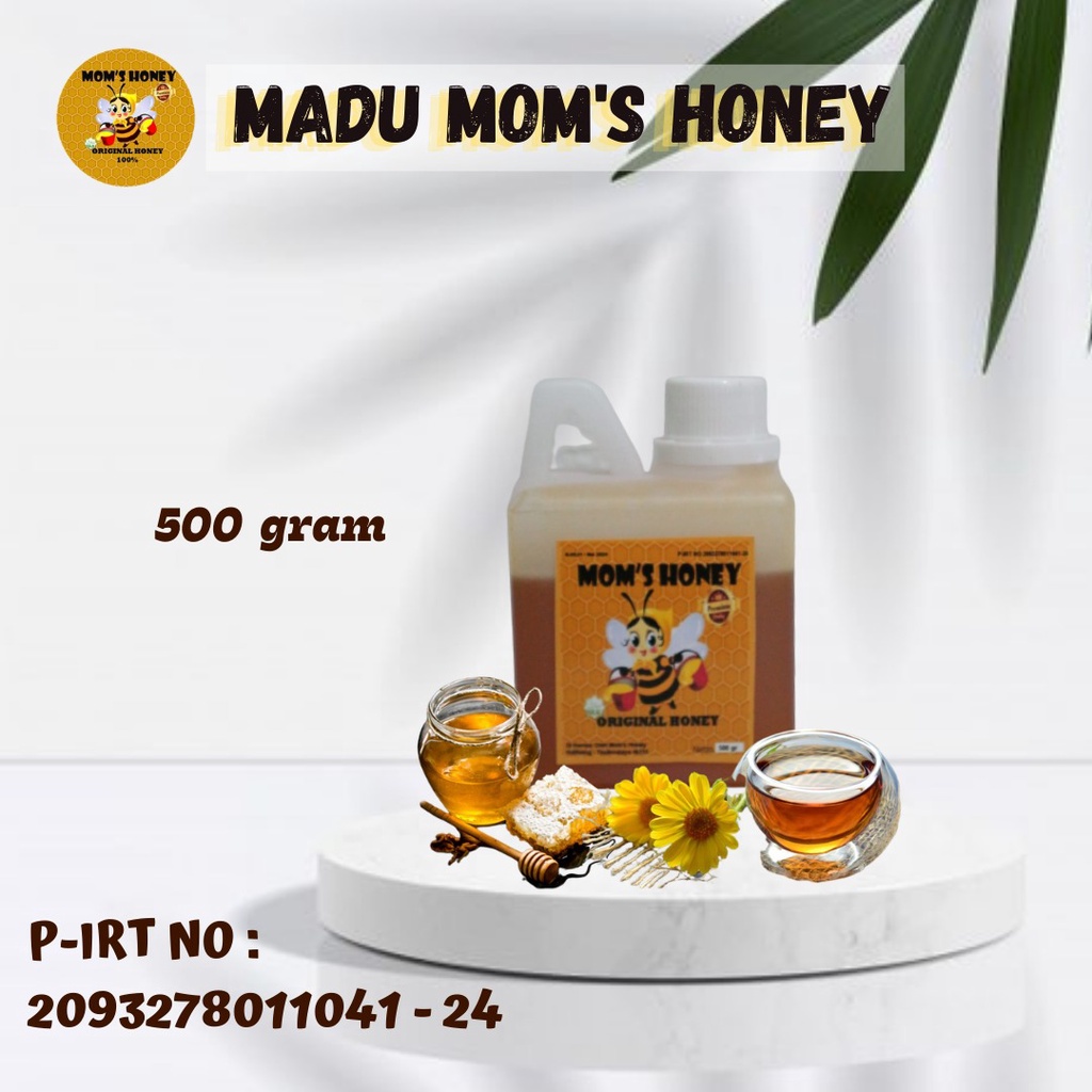 

Madu Hutan asli Murni 100% ukuran 500gram by Mom's Honey bersetifikat izin kesehatan jantung meredakan batuk mengurangi darah rendah