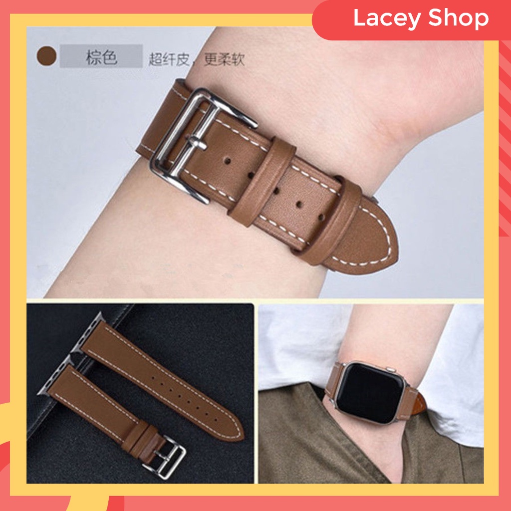 Leather Strap iWatch Replacement Band Apple Watch 7 41 mm 45 mm S6 5 4 3 2 1