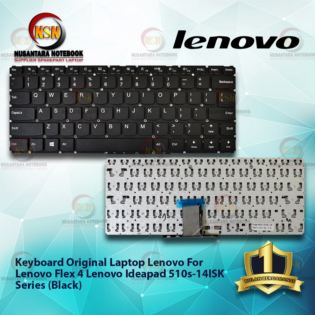 Keyboard Laptop Original Flex 4 Lenovo Ideapad 510s-14ISK