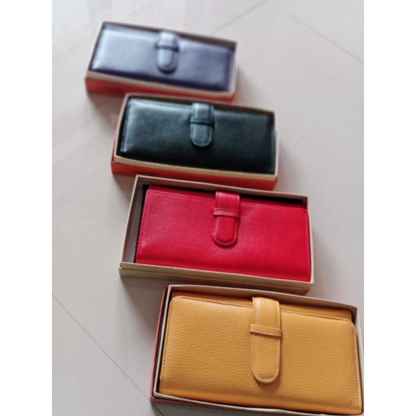 Dompet kulit wanita model panjang ~Leo belt