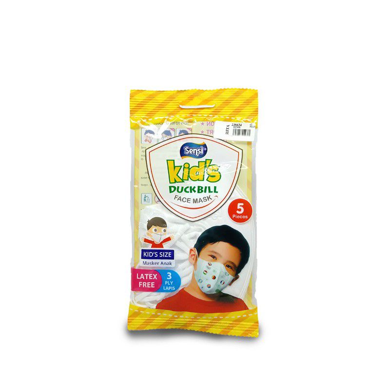 SENSI Kids Duckbill Face Mask Masker Anak SENSI Duckbill Isi 5