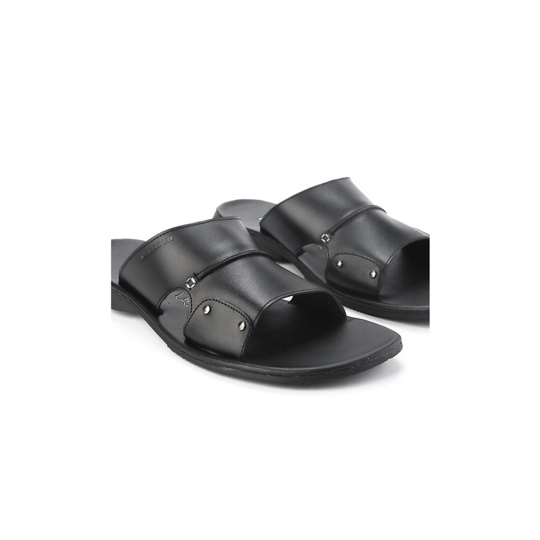 SANDAL SLIDE KULIT PRIA CARDINAL ORIGINAL CASUAL TERBARU HITAM CA10