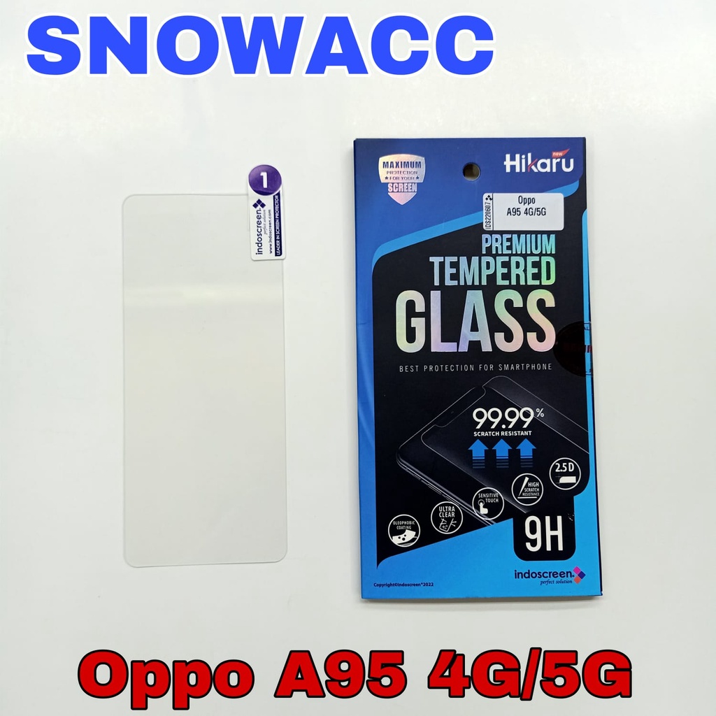 Hikaru Tempered Glass OPPO A95 4G / OPPO A95 5G Anti Gores Kaca