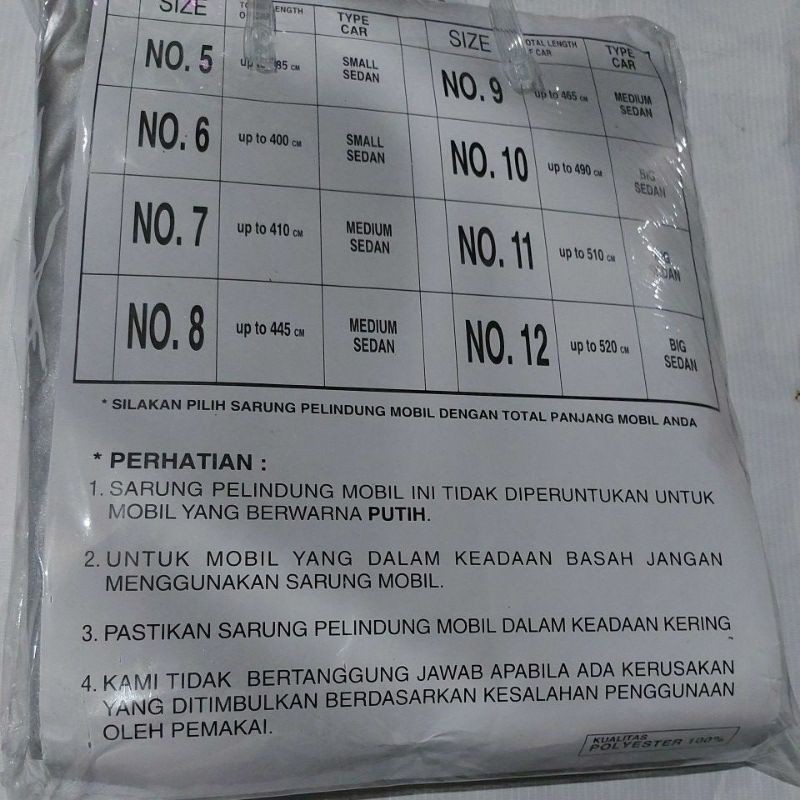 SELIMUT MOBIL / CAR COVER GRAND NEW JAZZ