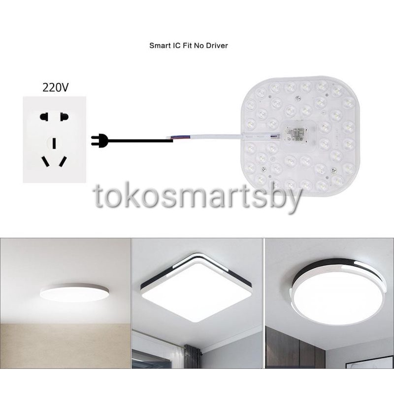 Modul Panel Lampu LED Magnet Warna Putih untuk Plafon Indoor