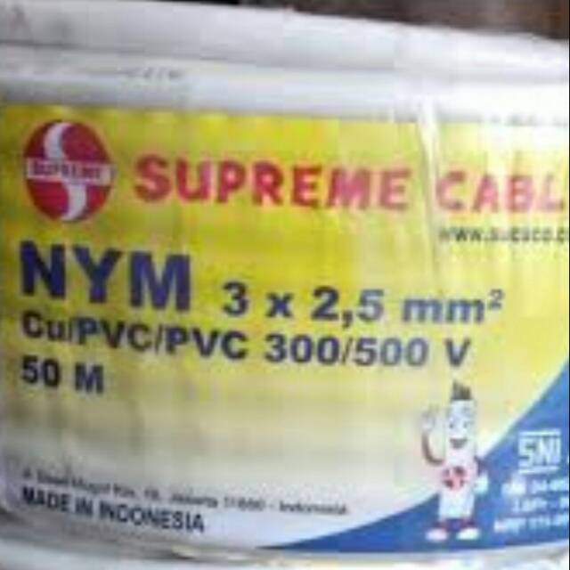 Kabel Supreme nym 3x2,5 50m NYM 3x2,5mm 50m supreme