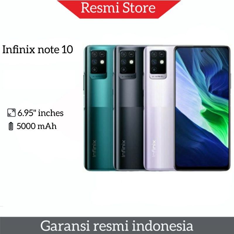 HP INFINIX NOTE 10 PRO NOTE10 PRO NOTE10PRO GARANSI RESMI RAM 4GB 6GB 4/64 6/128 NEW GRESS ORI BARU 100% ASLI ORIGINAL IMEI TERDAFTAR