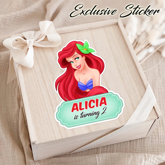 

50 STIKER / STICKER PRINCESS 2-2 UTK BAG / BENTO / SOUVENIR ULTAH ULANG TAHUN