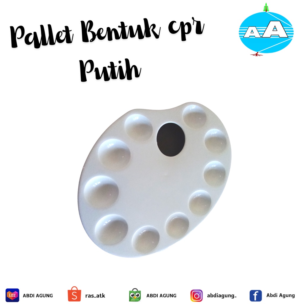 

Palet Bentuk CPR Besar Putih