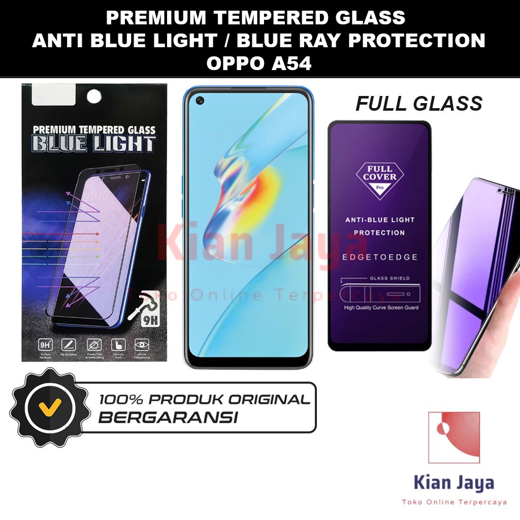 Tempered Glass Oppoo A54 Anti Blue Light Hp Temper Anti Gores