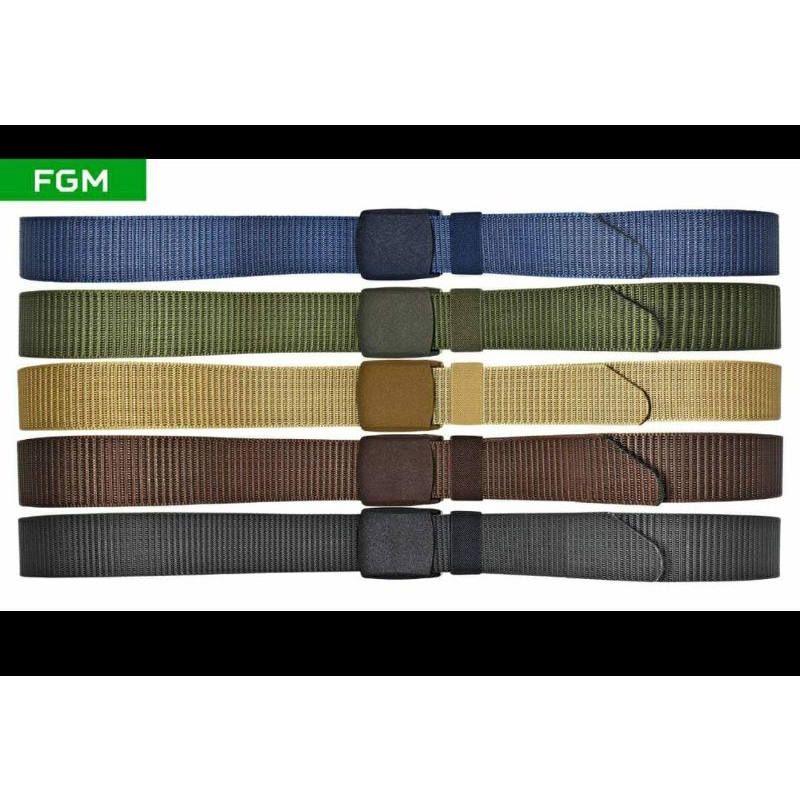 Ikat Pinggang Gesper Military Tactical Kanvas Loreng Hijau Army Impor