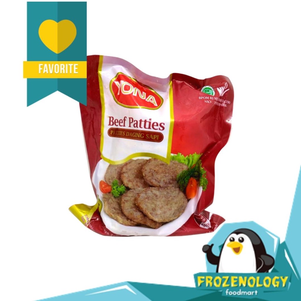 

YONA PATTIES DAGING SAPI 500 GR | Daging Burger