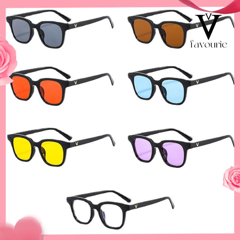 [COD]1 Pcs Korea Kacamata Hitam Wanita Kacamata Anti Radiasi Blueray Warna Permen Uniseks Sunglasses-FA