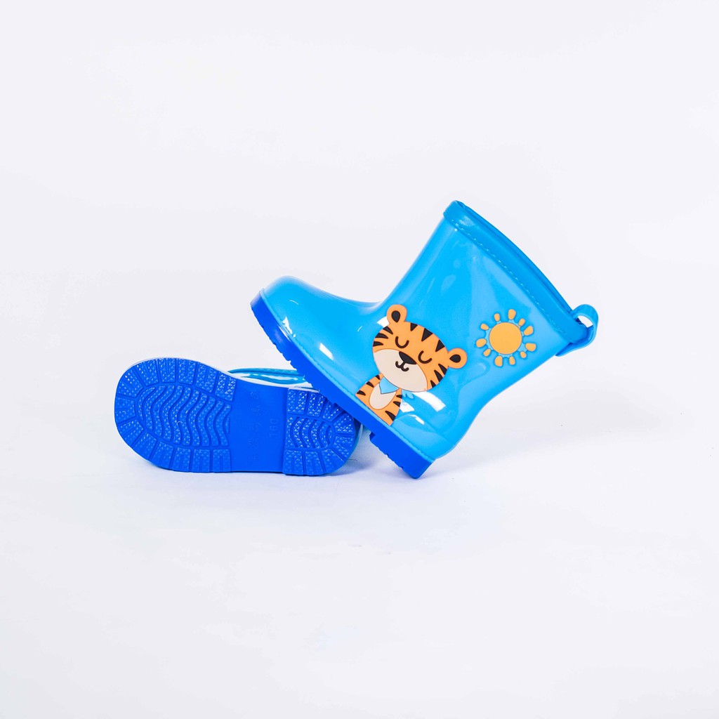 Sepatu boots anak PAUD TK sepatu hujan animal lis / karet  / sepatu anak SD / sepatu karet / sepatu AP / sepatu gardening anak- 1903A COD 4U CLOTHING