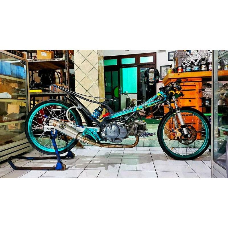 KNALPOT BEBEK SLEEP ENGINE JUPITER Z 130cc PEKAJAMAN ORIGINAL